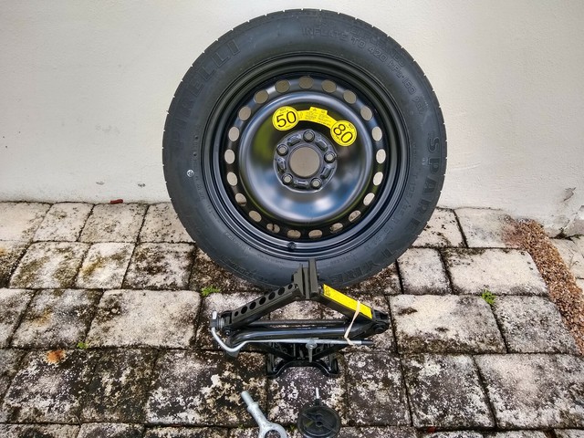 2005-2011 VOLVO S40 COMPACT SPARE TIRE + JACK TOOLS NEW UNUSED | eBay