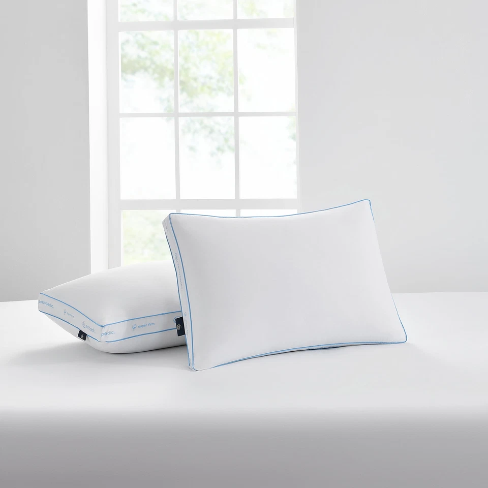Super Firm Pillows Serta Bed Sleeping Pillow Standard Queen Soft Set of 4 New - Image 4 of 4