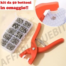 Kit Pinza a Pressione per Bottoni Automatici A Scatto Pinza Occhielli Borchie 50