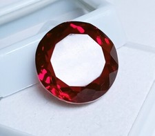Natural Hessonite Garnet Round Cut Red 13.45 Ct EGL Certified Loose Gemstone AAA
