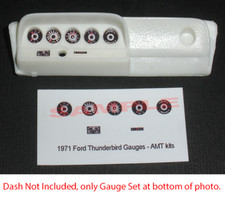 1968 1969 1970 1971 Ford Thunderbird Gauge Faces - 125 Scale Amt Kitspls Read