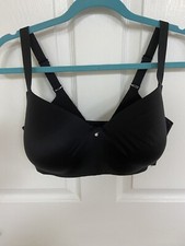 Bali Women Bra 38D Black T-Shirt Lightly Lined Underwire Adjustable Straps