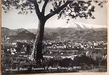 ASCOLI PICENO - antique postcard. 1955 PANORAMA AND MOUNT VECTOR 54