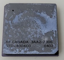 Rare Vintage HP Canada 3AA2-2306 Ceramic Processor Gold/Collection
