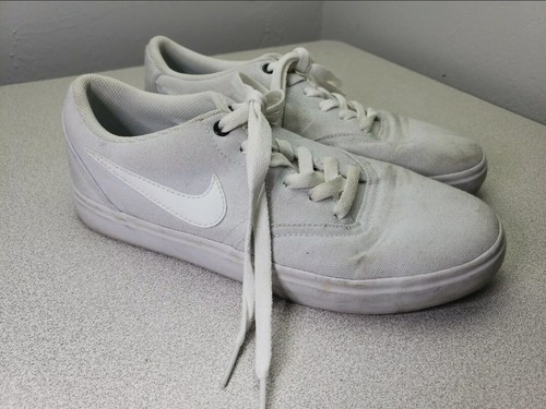 NIKE 921463-110 SB Check Solar White Canvas Skater Womens Shoes Size 8 / 39 - 第 2/6 張圖片