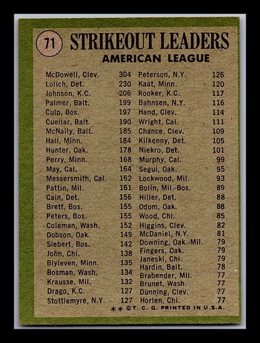 1971 Topps Baseball Cards 1-263 - You Pick - aaalvins - Picture 47 of 193