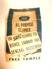 Vintage Fuller Brush Co. sample packet of household cleaner for dished/ laundry