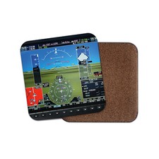 Awesome Flight Simulator Coaster - HUD Aircraft Landing Pilot Dad Gift #16224