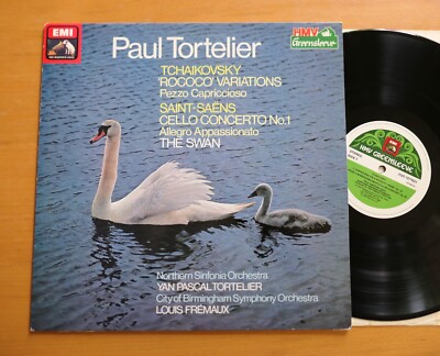 ESD 1077621 Paul Tortelier Tchaikovsky Rococo Saint-Saens Cello Concerto EMI NM