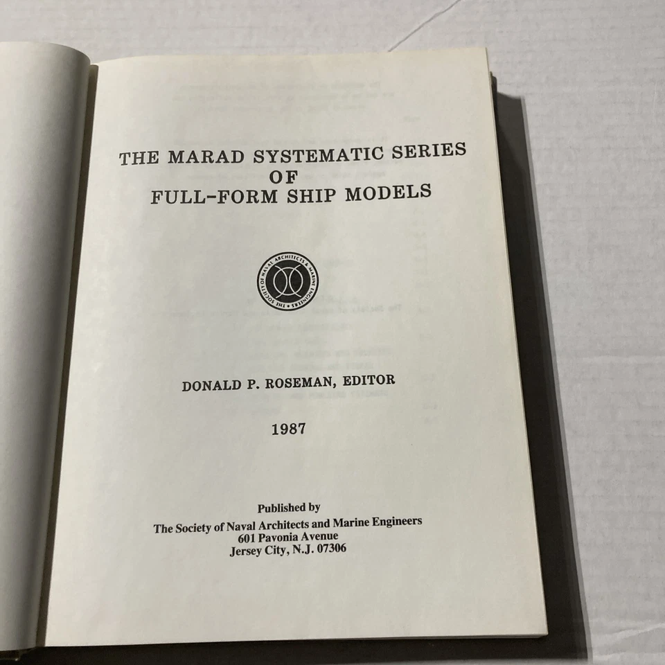 Marad Systematic Series of Full-Form Ship Models (Hardcover 1987) Illustrated - Image 4 of 4