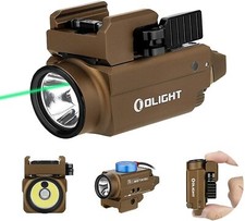 OLIGHT Baldr S 800 Lumen Green Laser Light Combo USB Rechargeable Baldr Mini Tan