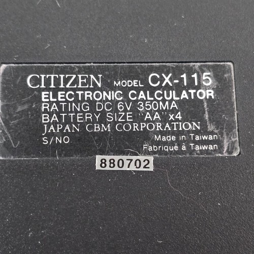 CITIZEN CX-115 Printing Calculator desk Top Calculator READ DESCRIP - Picture 11 of 12