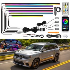 210 In 1 Car Rgb Led Interior Strip Ambient Light Kit For Jeep Grand Cherokee
