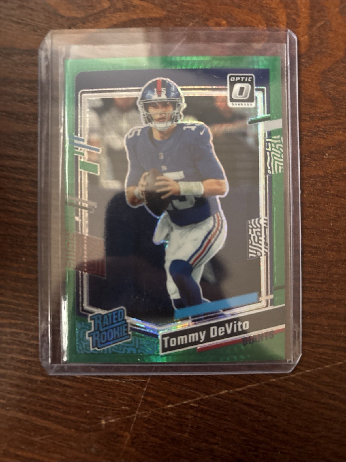 2023 Panini Donruss Optic -Rated Rookie Tommy DeVito #280 Green Hyper Prizm (RC)