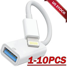 To Camera USB Female OTG Connector Adapter Cable For Apple iPhone iPad iPod Lot