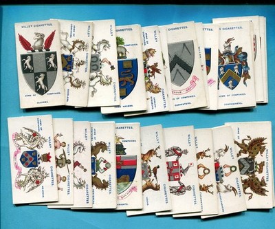 1913 W. D. & H. O. WILLS ARMS OF COMPANIES 50 TOBACCO CARD SET