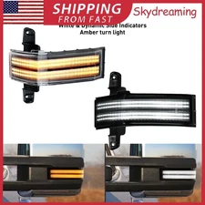 2x Sequential LED Side Mirror Turn Signal for Light Silverado Chevrolet 14 15-18