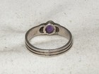 ...Vintage Sterling Silver, Marcasites, Amythest Ring...Size 7... — photo 7