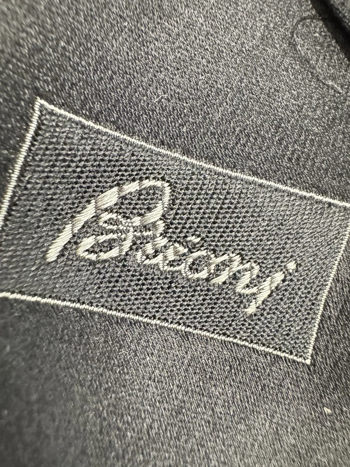 Vintage Brioni 100% Silk Black Tie Hand Made in Italy - Image 3 of 4