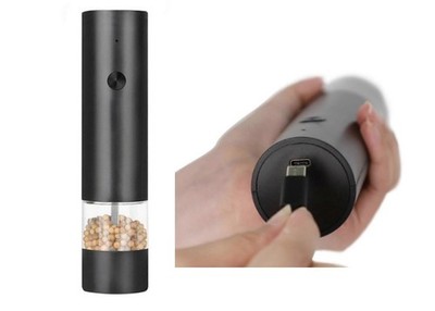 Electric Salt & Pepper Grinder Mill Shaker Stainless Steel, Rechargeable