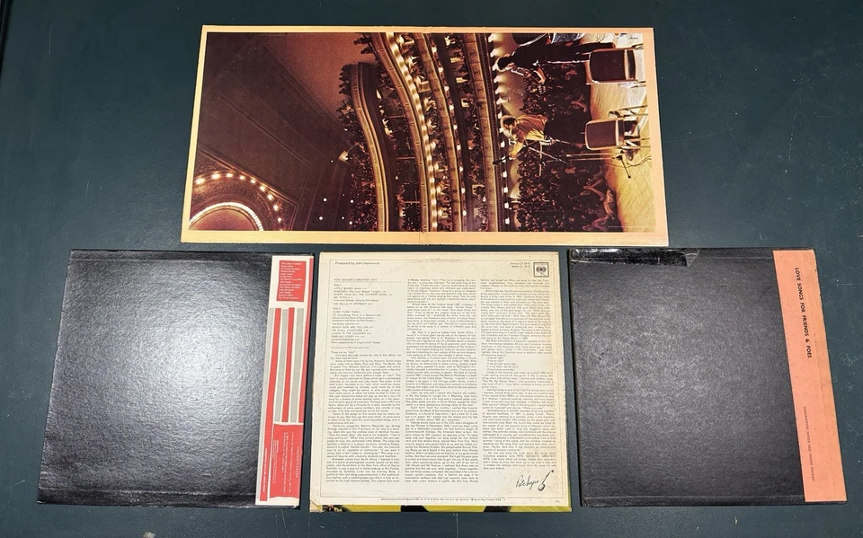 Vintage Pete Seeger 4 LP Lot - Includes Booklets - Arlo Guthrie - Folkways Foto 2 de 4