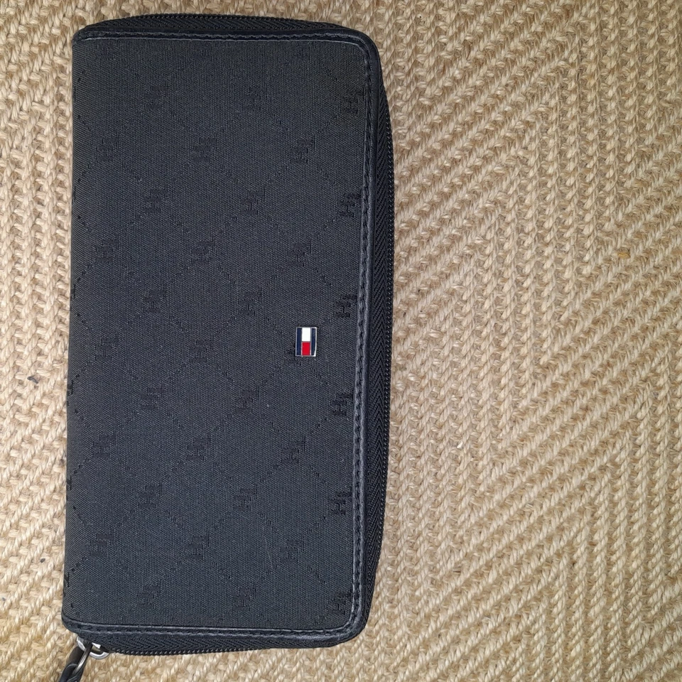 Tommy Hilfiger Black Print Purse - bage logo Monogram pattern  - Image 4 of 4