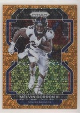 2021 Panini Prizm Orange Disco Prizm Melvin Gordon III #202 2l4