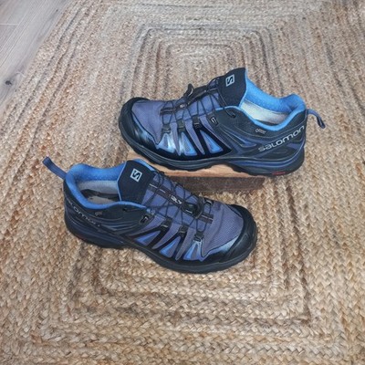 Salomon X Ultra 3 GTX Wanderschuhe Herren US 9 / UK 7,5 blau schwarz Gore-Tex