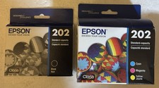 Genuine Epson 202 Cyan Magenta Yellow 2027 Epson 202 Black 2028 Cartridges