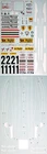 1/12 FERRARI 312T F1 #11 #12 REPLACEMENT DECAL for TAMIYA LAUDA REGAZZONI