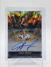 EGOR DEMIN 2025-26 TOPPS CHROME SAPPHIRE ROOKIE GOLD RC AUTO 28/50