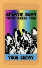 Beastie Boys 1995 Polar Fleece Tour Guest Laminated Backstage Pass