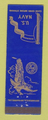 Matchbook Cover - US Navy Eagle