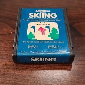 Vintage Skiing Atari 2600, 1980 CIB Complete In Box Very Clean Tested Works