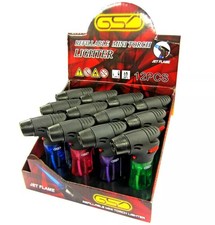 Jet Torch Lighter Gas Refillable Adjustable Flame Cigarette Lighter UK New
