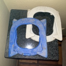 American Professional All Weather Horseshoe Game Set Blue White