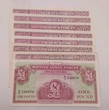 British Armed Forces (1948 - 1962) 2nd, 4th Series Special Vouchers 1 Pound