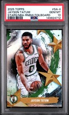2025 TOPPS STARS OF THE NBA RAINBOW FOILBOARD #SA-4 JAYSON TATUM PSA 10