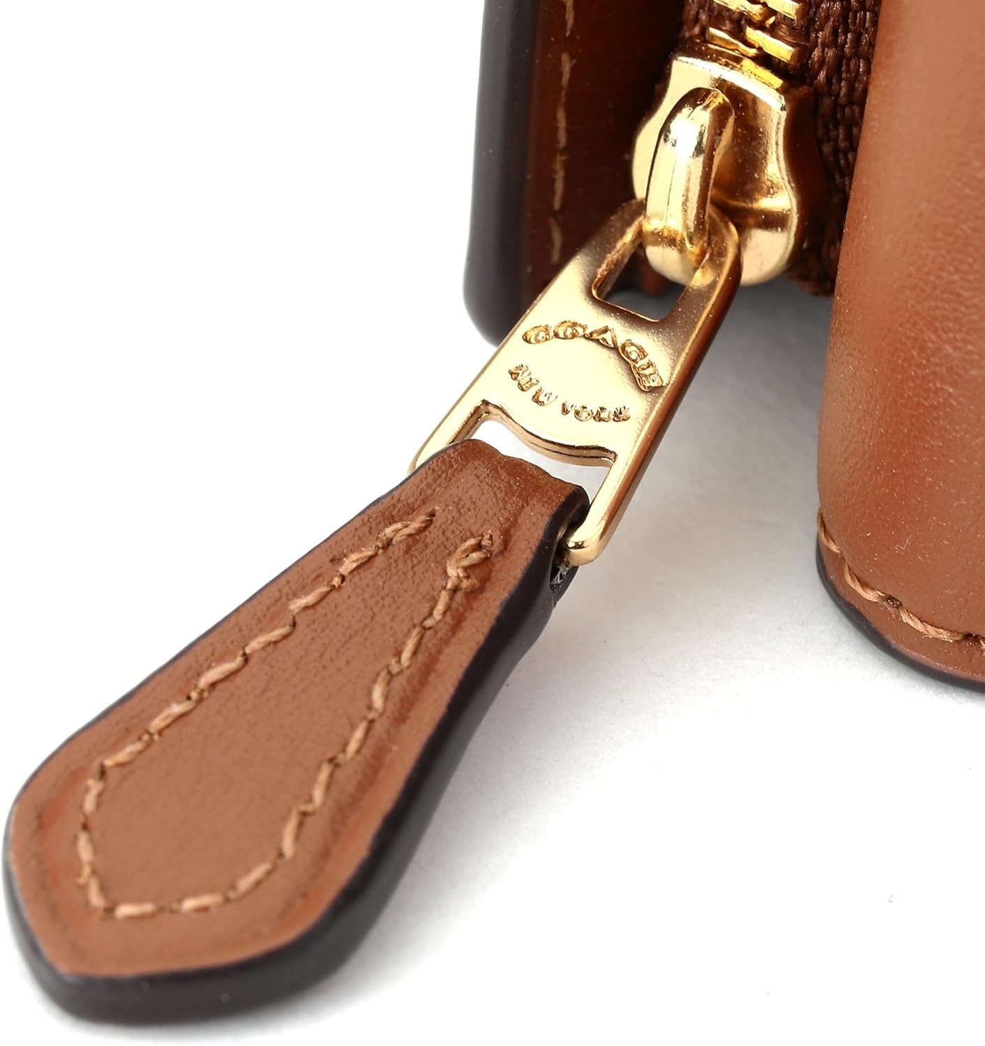 OUTLET Coach Outlet Tri-fold Wallet CM761 IMW6S Micro Wallet Brown image 9