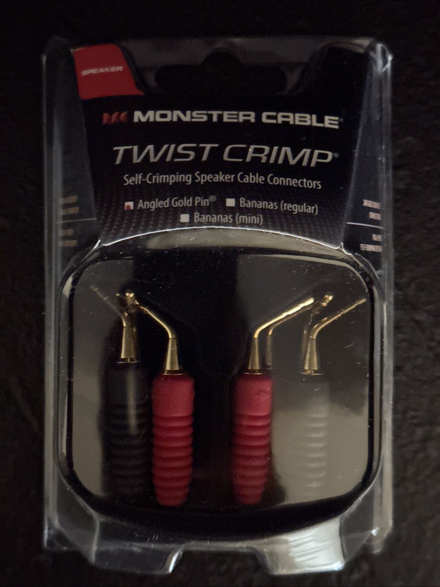 Monster Cable Twist Crimp Toolless Speaker Cable Connectors