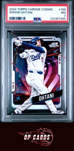 Shohei Ohtani 2024 Topps Chrome Cosmic #196 PSA 7 , Free Shipping