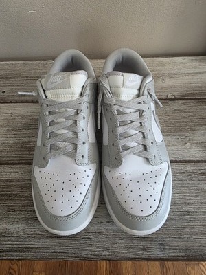 Nike Dunk Low Gray/White Colorblock Lace-Up Low Top Sneakers Pre-Owned