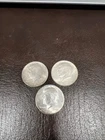 Kennedy Half Dollars 1964 2P 1D - Lot of Three (3) 90% Silver Coins
