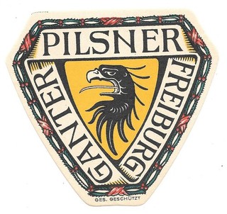 Bieretikett Brauerei Ganter Freiburg VK