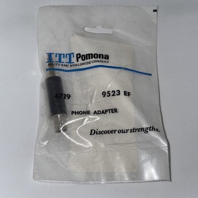 NEW ITT Pomona 4719 9523 EF Adapter-BNC Jack To Bantam Plug-Rare ...
