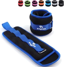 Adjustable Ankle Weights for All Ages - 1 to 20 lbs Pair for Strength Training