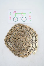 KMC 3xSP x101 Bicycle Chain 1/8" x 98 Link GOLD - Track Single Speed BMX Bike