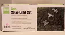 One Stop Gardens Solar Garden Light Set (3) piece 