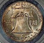 1962-D Franklin Half  Dollar, PCGS MS 64, Pretty Light Toning