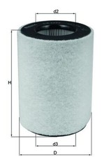 Luftfilter MAHLE LX 1792 Filtereinsatz für SMART 450 452 CITY CROSSBLADE 330 332